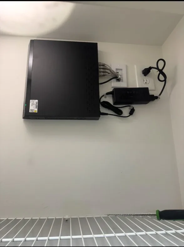 Security system recorder with organized connections