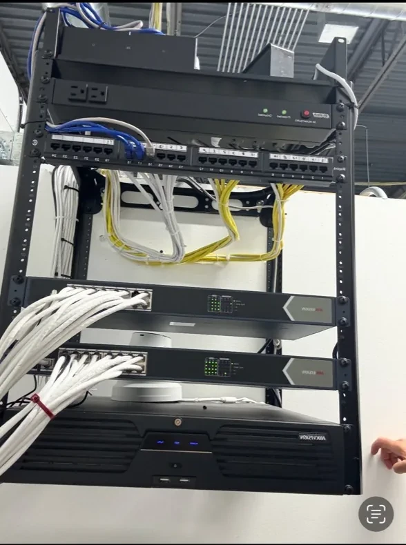 Commercial surveillance and network rack